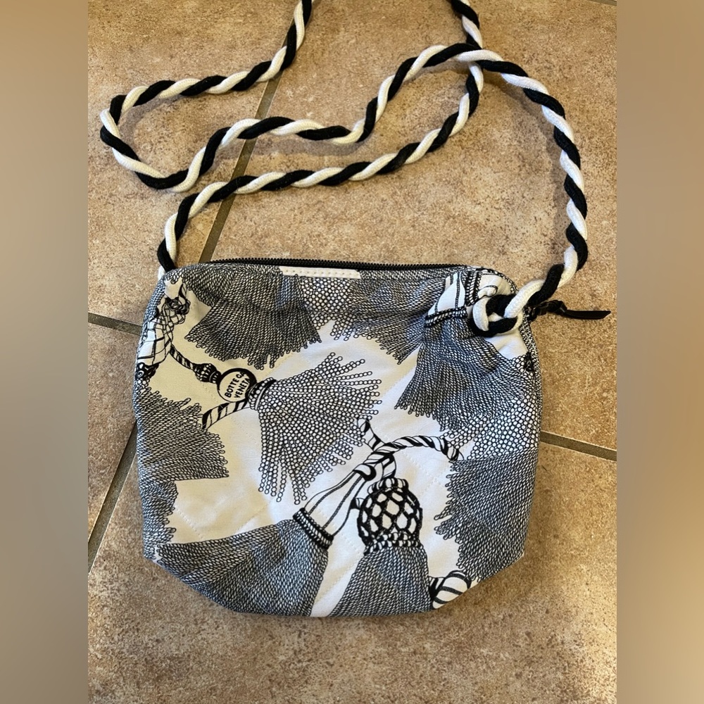 Bottega Veneta Cotton Crossbody Bag with Braided Strap